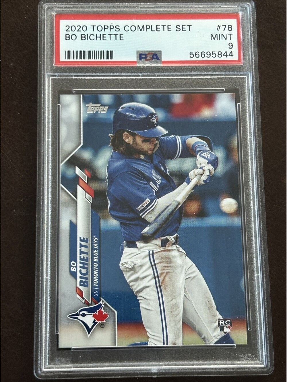 2020 BO BICHETTE ROOKIE TOPPS COMPLETE SET #78 PSA 9 MINT RC